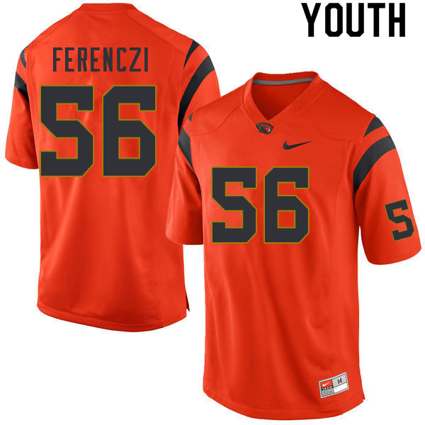 Youth #56 Jacob Ferenczi Oregon State Beavers College Football Jerseys Sale-Orange